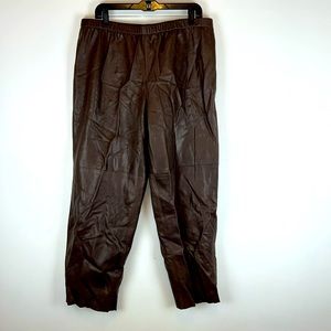 Shamask leather pants silk lined